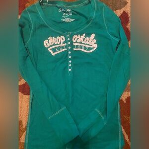 Aeropostale Turquoise Kids Long Sleeve Tee